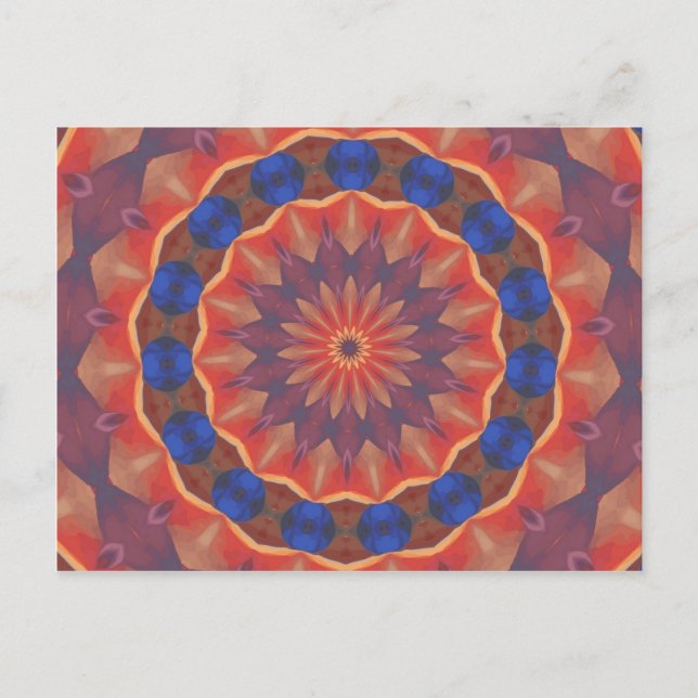 Cartão Postal Mandala de Diversidades Infinitas (Frente)