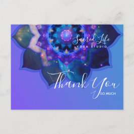 Cartão Postal Mandala de Lótus Azul