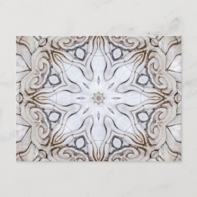 Cartão Postal Mandala de pedra (Frente)