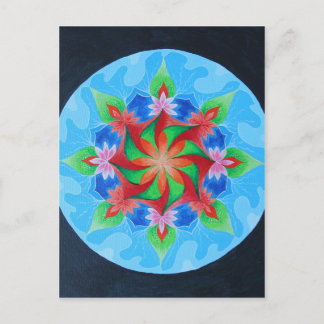Cartão Postal Mandala de Primavera