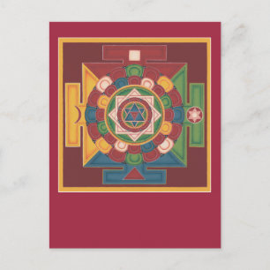 CARTÃO POSTAL Mandala dos 5 Elementos