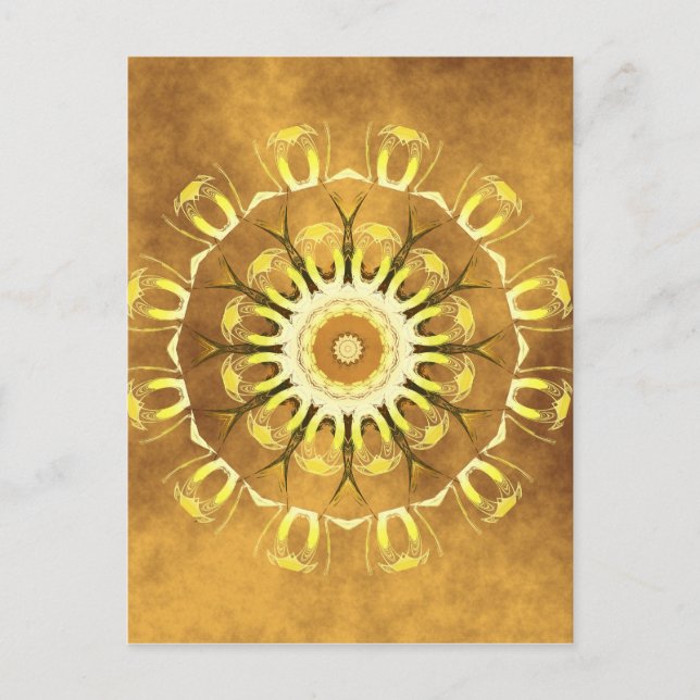 Cartão Postal Mandala Earth no 2 criado por Tutti (Frente)