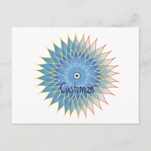 Cartão Postal Mandala Lotus Blossom Thunder_Cove (Frente)