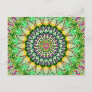 Cartão Postal Mandala Patchwork no.1 criada por Tutti