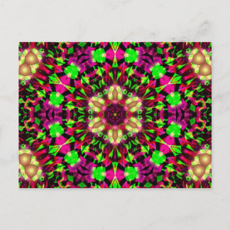 Cartão Postal Mandala Psicodélico #13 Cartão-postal