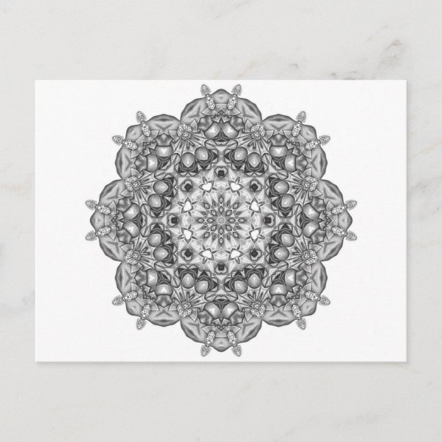 Cartão Postal Mandala To Color In (Frente)