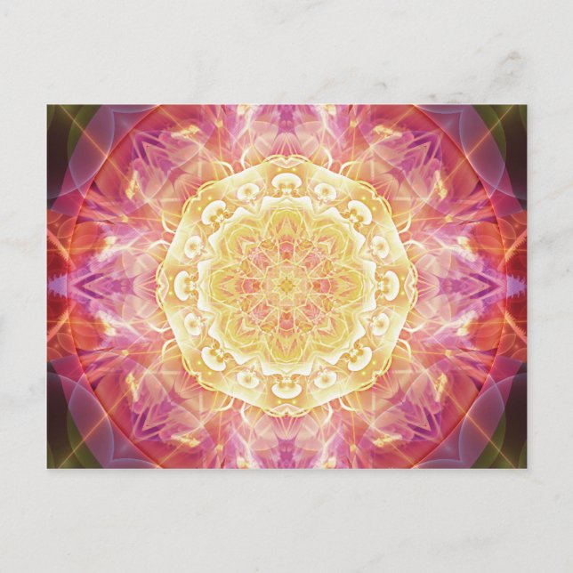 Cartão Postal Mandalas do perdão e Versão 9 (Frente)