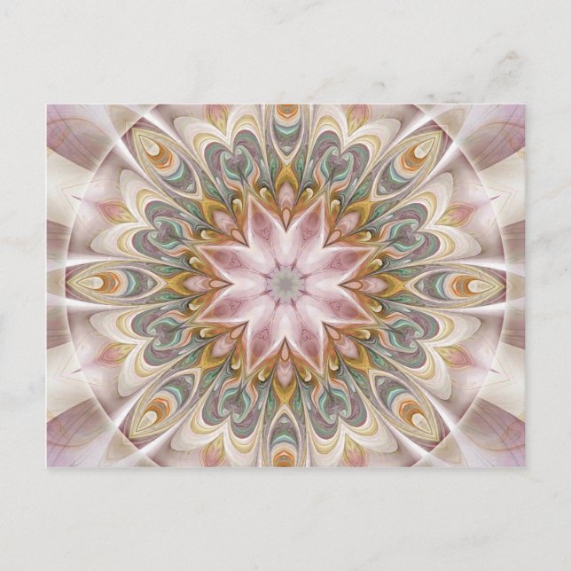 Cartão Postal Mandalas para Tempos de Transição 24 (Frente)