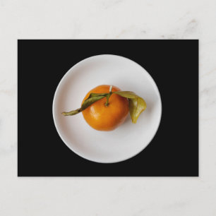 Cartão Postal Mandarin Laranja Retrato Ainda Vida, Zen Única