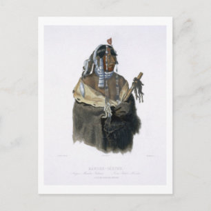 Cartão Postal Mandeh-Pahchu, um jovem índio mandão, placa 24 par