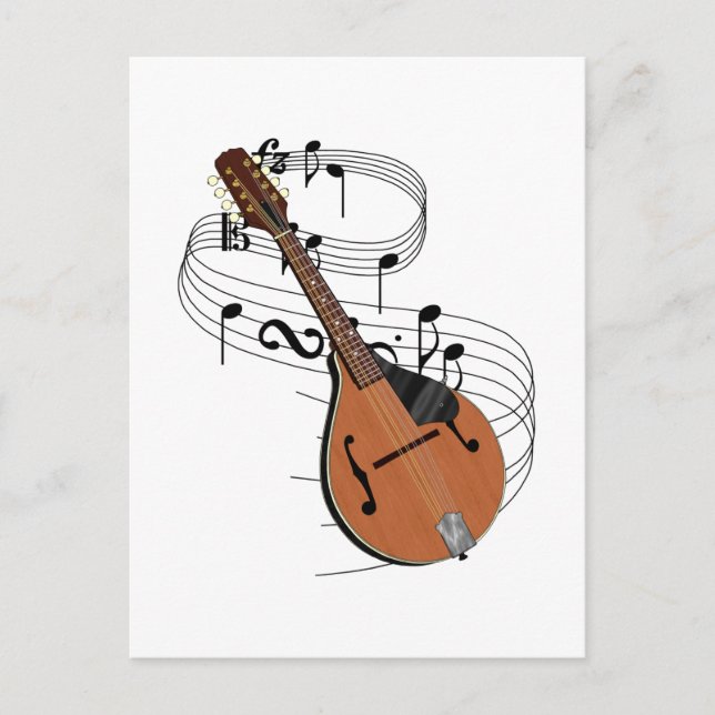 Cartão Postal Mandolin (Frente)