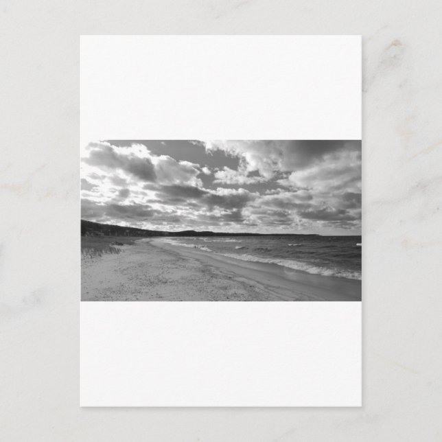 Cartão Postal Mandril do vale, praia de Michigan (Frente)