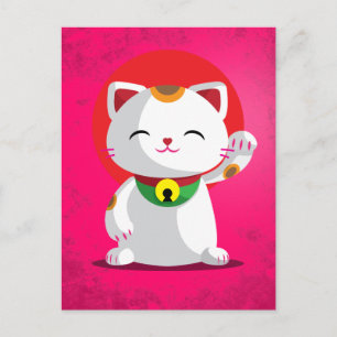 Cartão Postal Maneki Neko