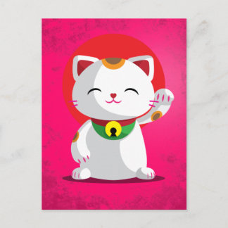 Cartão Postal Maneki Neko