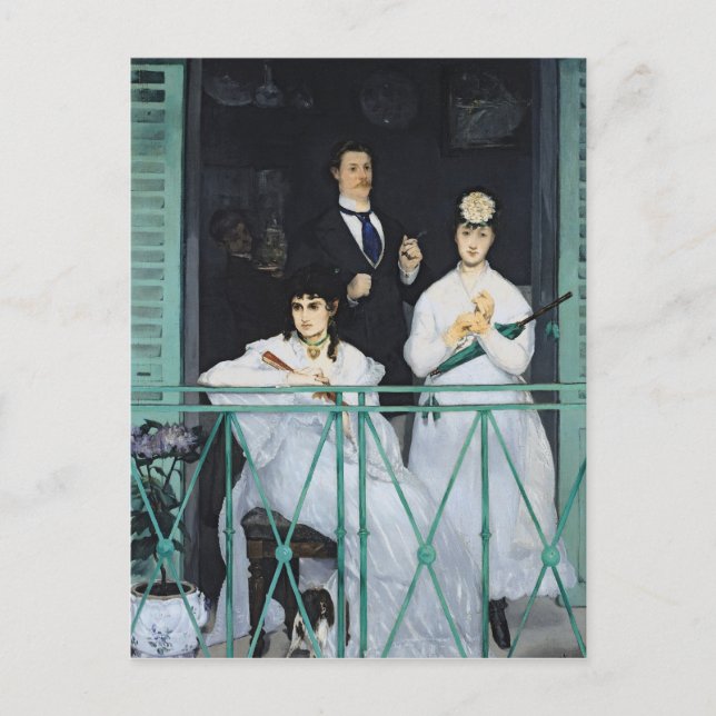 Cartão Postal Manet | Balcony, 1868-9 (Frente)