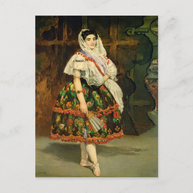 Cartão Postal Manet | Lola de Valence, 1862 (Frente)