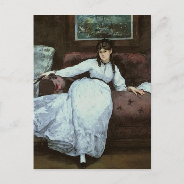 Cartão Postal Manet | O resto, retrato de Berthe Morisot (Frente)