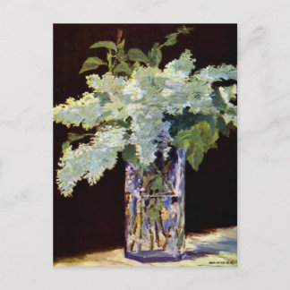 Cartão Postal Manet Still Life White Lilacs