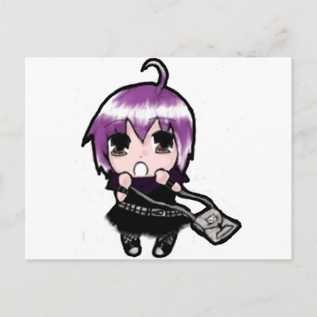 Cartão Postal Manga Mizuki Pink (Frente)