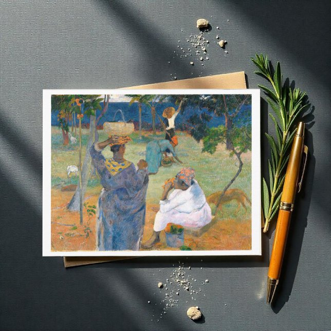 Cartão Postal Mango Trees, Martinica 1887, por Paul Gauguin (Criador carregado)