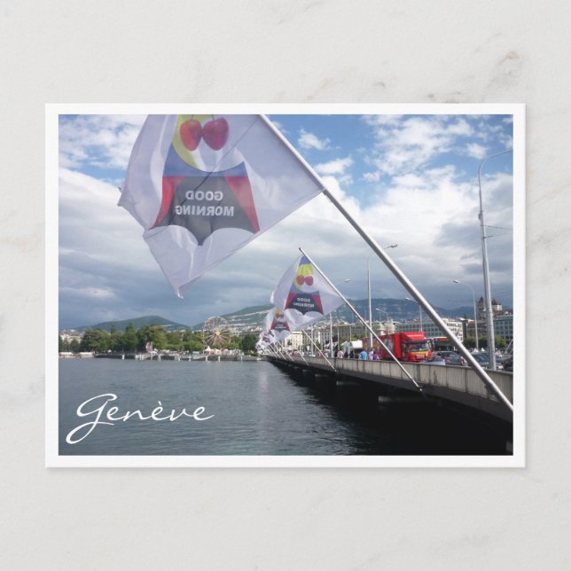 Cartão Postal manhã da genève (Frente)