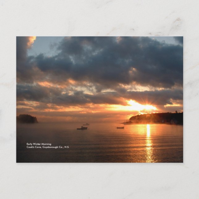 Cartão Postal Manhã De Inverno (Frente)