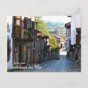 Cartão Postal Manhã em Santillana del Mar - A Espanha Real