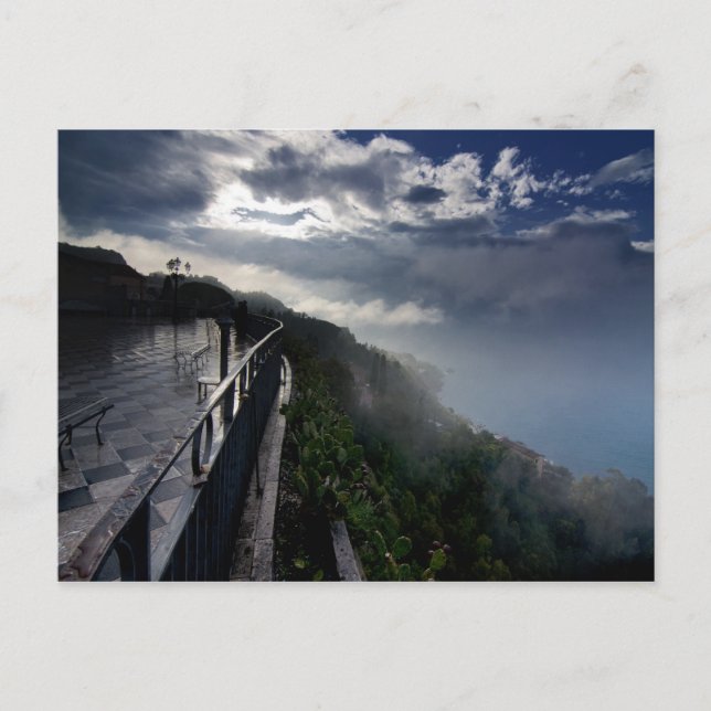 Cartão Postal Manhã na Sicília (Frente)