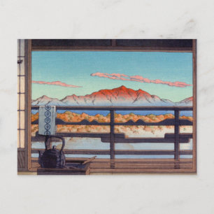 Cartão Postal Manhã No Arayu Spa Shiobara Por Kawase Hasui