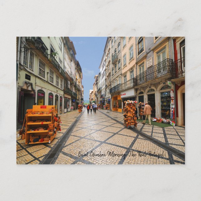 Cartão Postal Manhã Quieta Coimba - O Real Portugal (Frente)