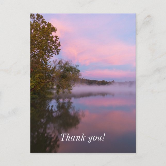 Cartão Postal Manhã Rosa Brilhante (Frente)