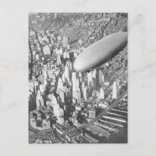 Cartão Postal Manhattan Blimp