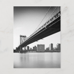 Cartão Postal Manhattan Bridge and skyline, New York, US.