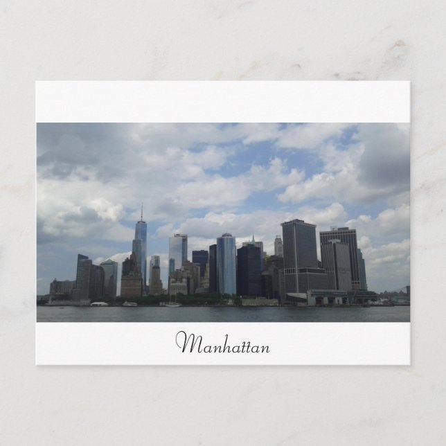 Cartão Postal Manhattan, do Staten Island Ferry (Frente)