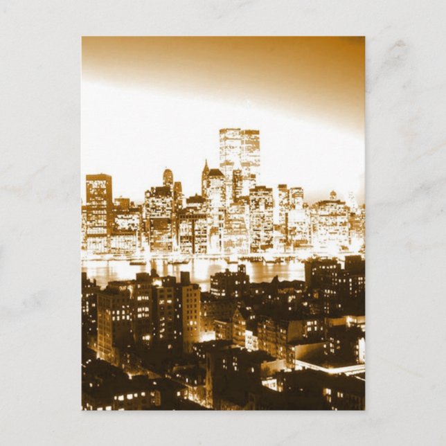 Cartão Postal Manhattan Nova York (Frente)