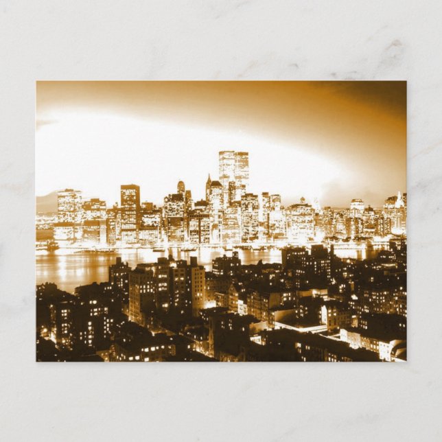 Cartão Postal Manhattan Nova York (Frente)