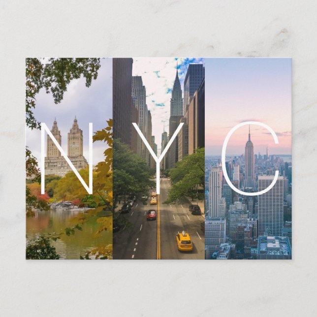 Cartão Postal Manhattan NYC Nova York (Frente)
