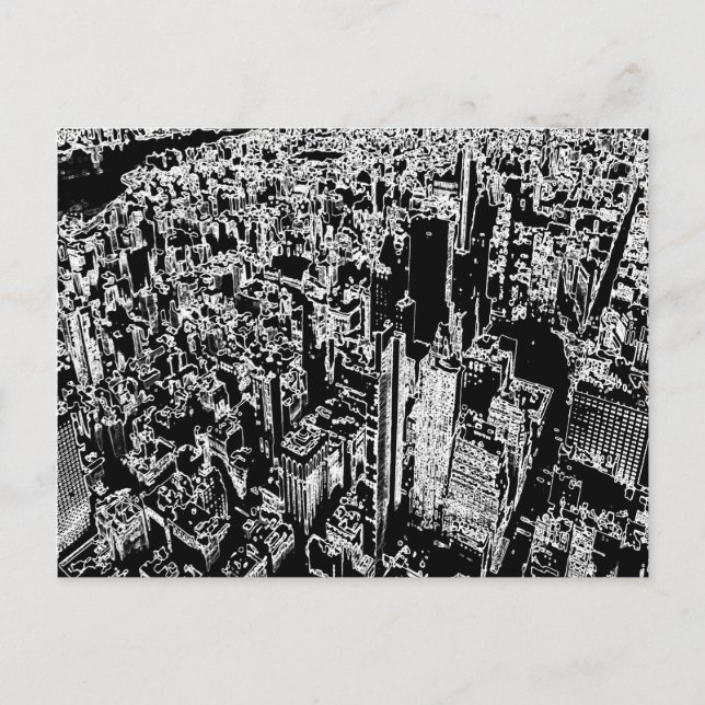 Cartão Postal Manhattan projetado (Frente)