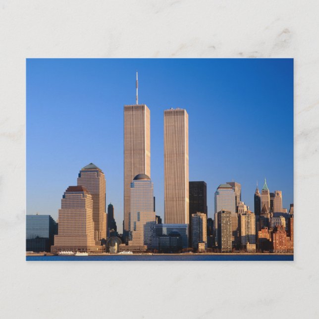 Cartão Postal Manhattan Skyline and Hudson River, New York, 2 (Frente)