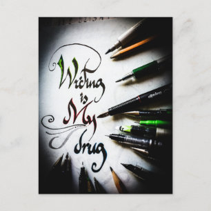 Cartão Postal Manifesto do escritor louco