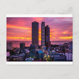 Cartão Postal Manila Filipinas Skyline