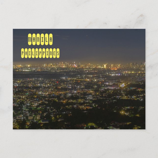 Cartão Postal Manila Overlook (Frente)