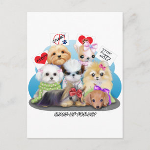 Cartão Postal Manisfescência de Cães