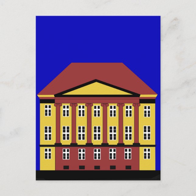 Cartão Postal Manison de Erich Erichsen em Copenhaga (Frente)