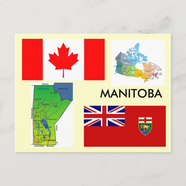 Cartão Postal Manitoba, Canadá (Frente)