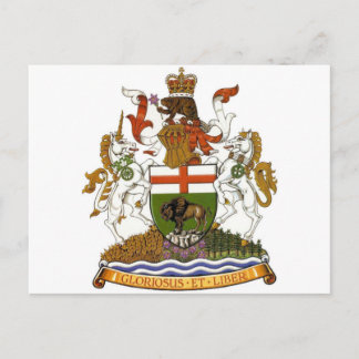 Cartão Postal Manitoba Casaco de Armas