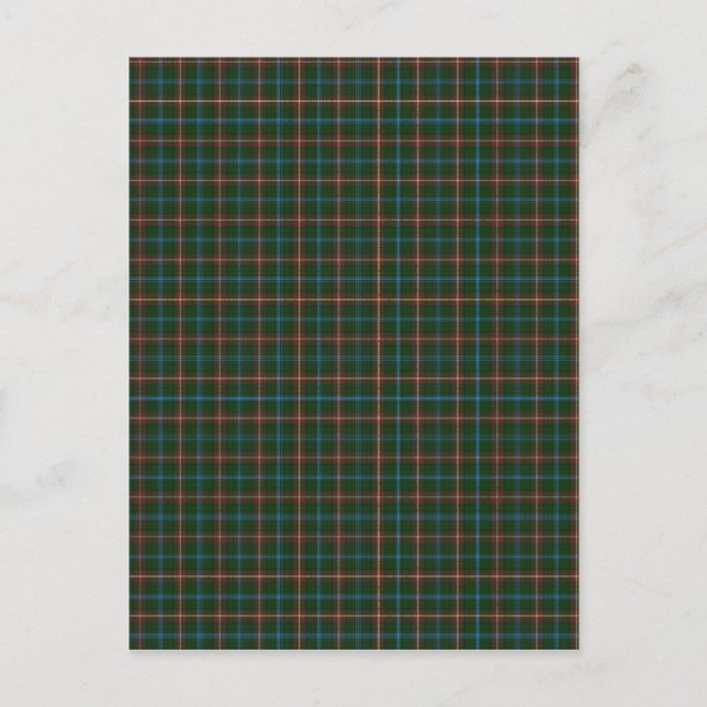 Cartão Postal Manitoba tartan (Frente)