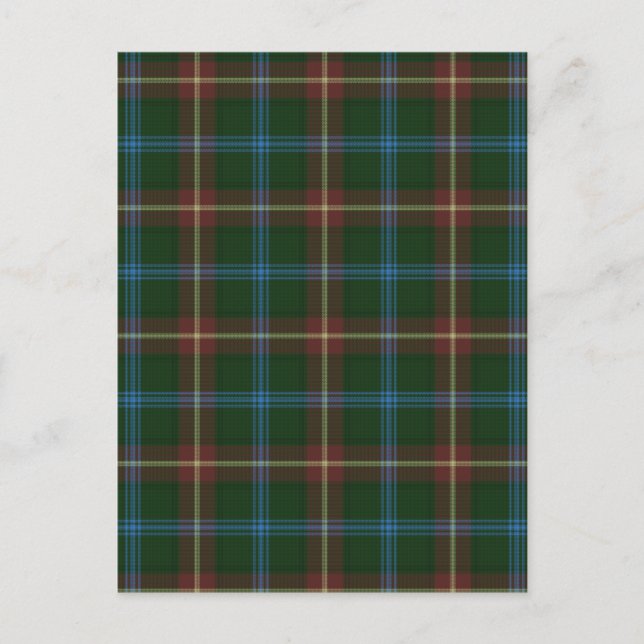 Cartão Postal Manitoba tartan (Frente)
