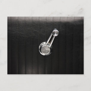 Cartão Postal Manivela de janela de carro antigo