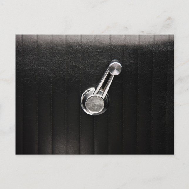 Cartão Postal Manivela de janela de carro antigo (Frente)